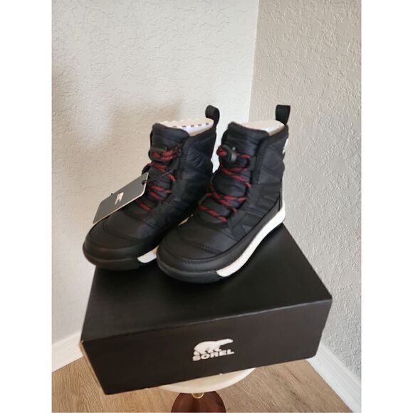 SOREL‎ Whitney II Short Waterproof Insulated Boot, Toddler Size 9, Black, NWT - Picture 1 of 12